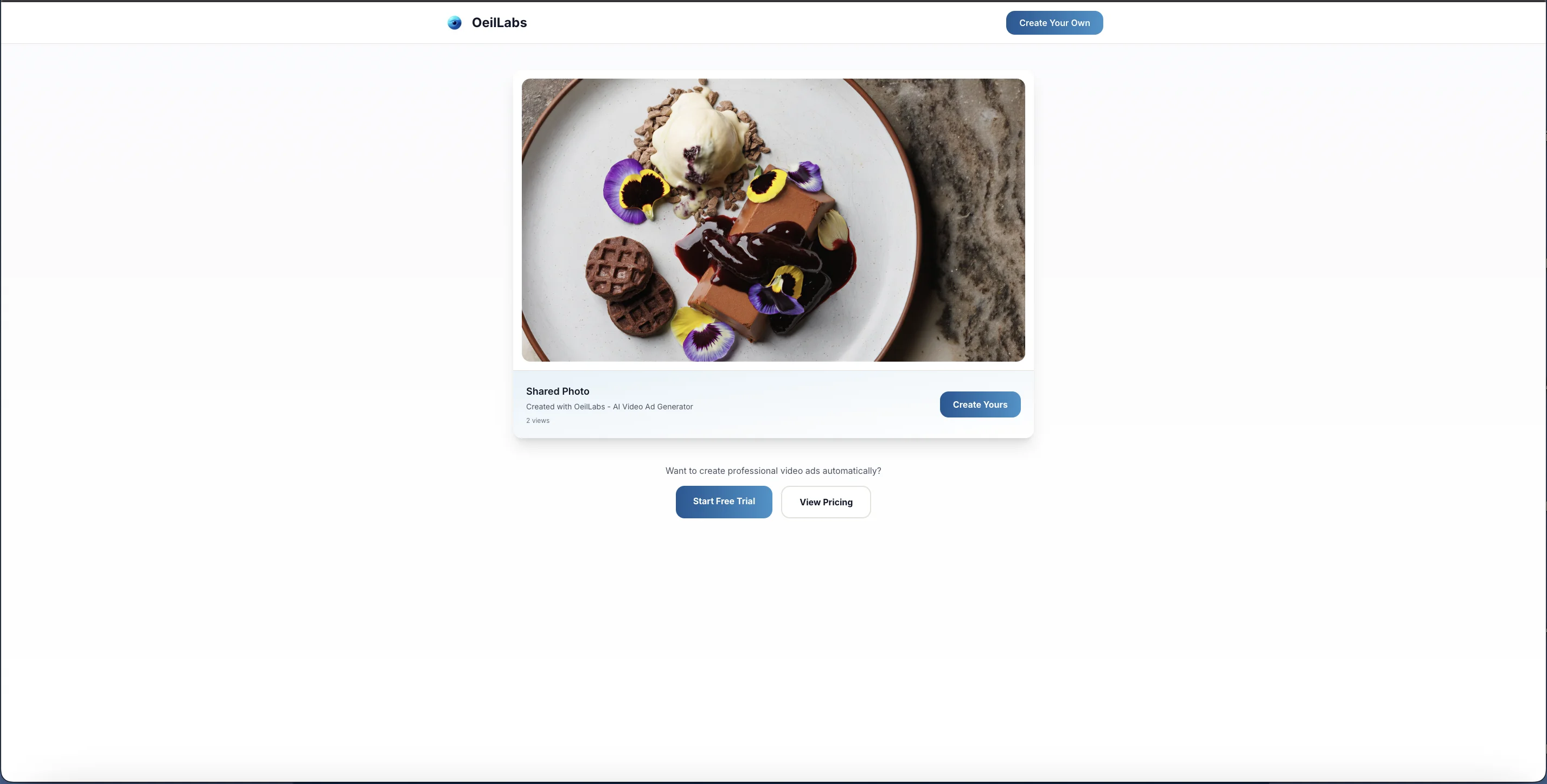 Public Viewer - Professional sharing page with CTA